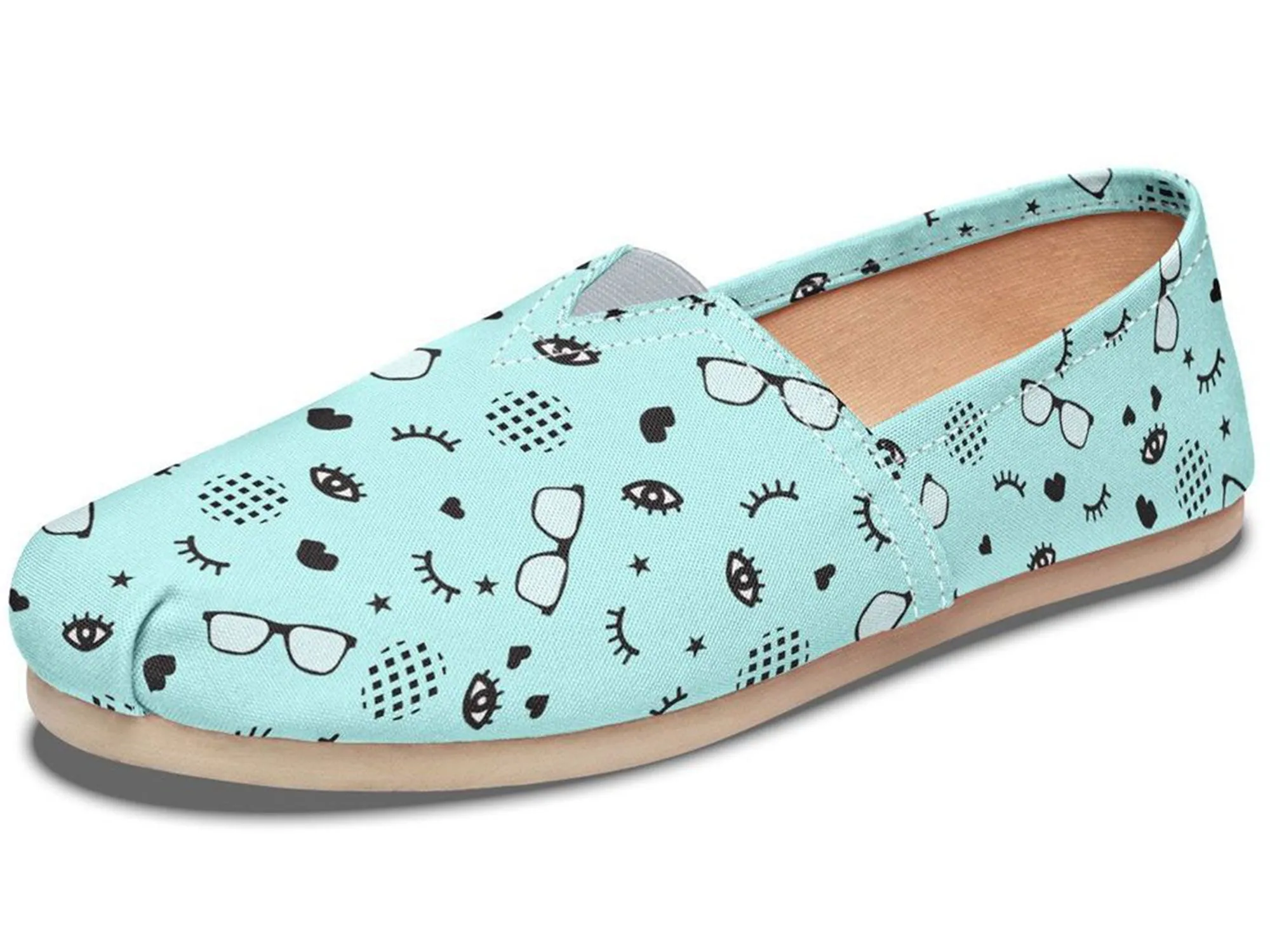 RX Eye Glasses Pattern Casual Shoes