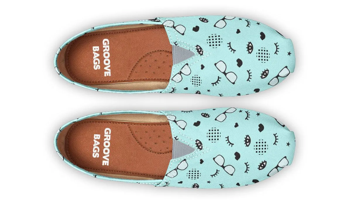 RX Eye Glasses Pattern Casual Shoes