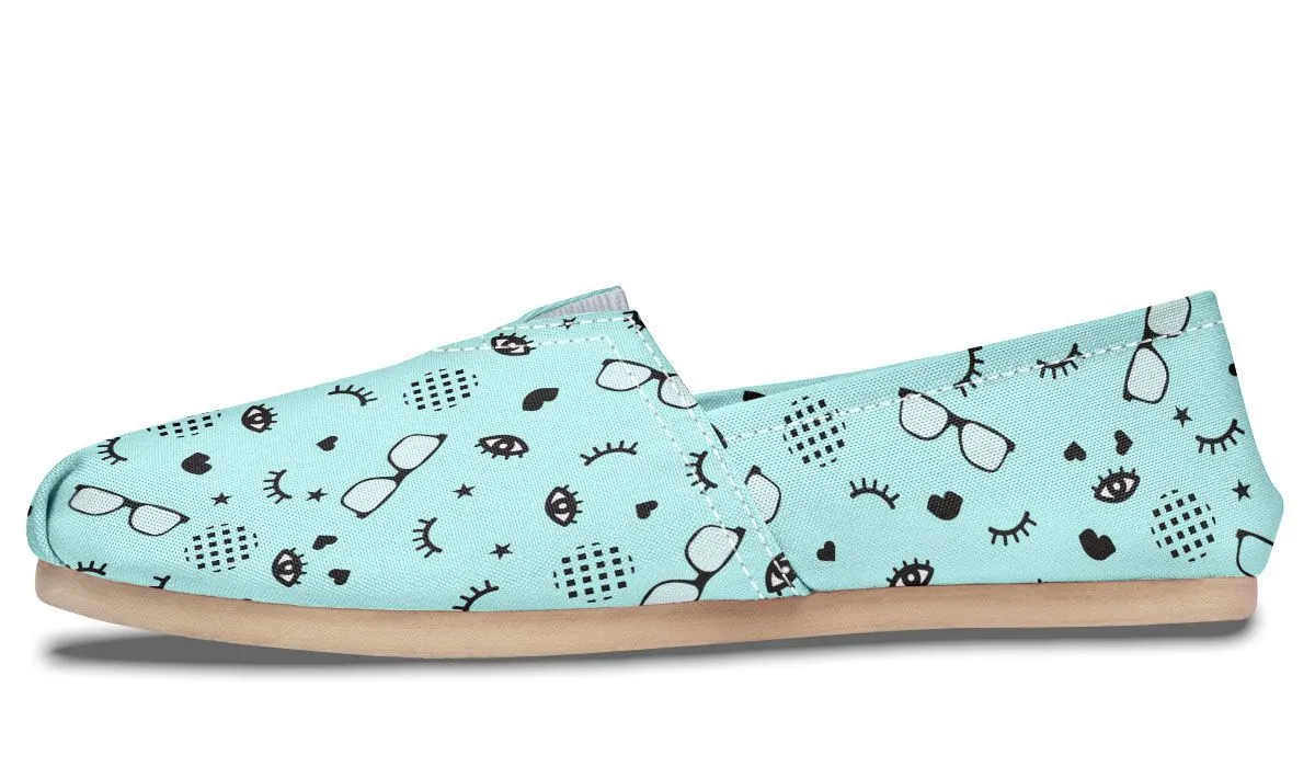 RX Eye Glasses Pattern Casual Shoes