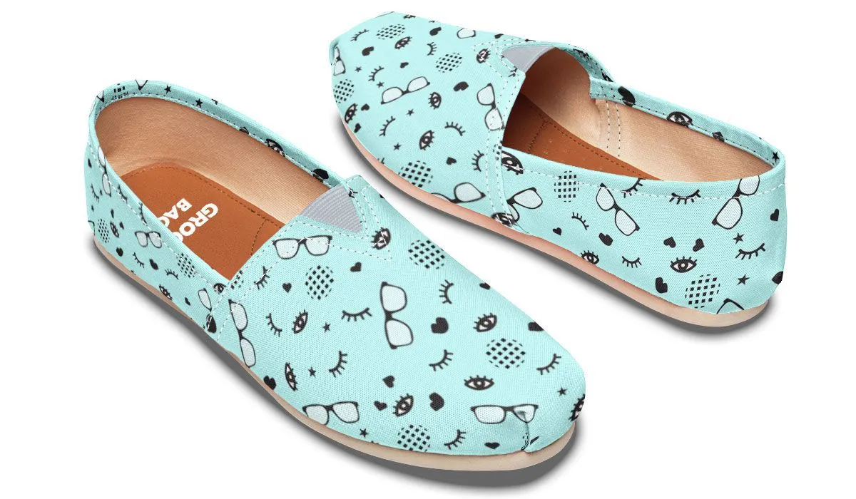 RX Eye Glasses Pattern Casual Shoes