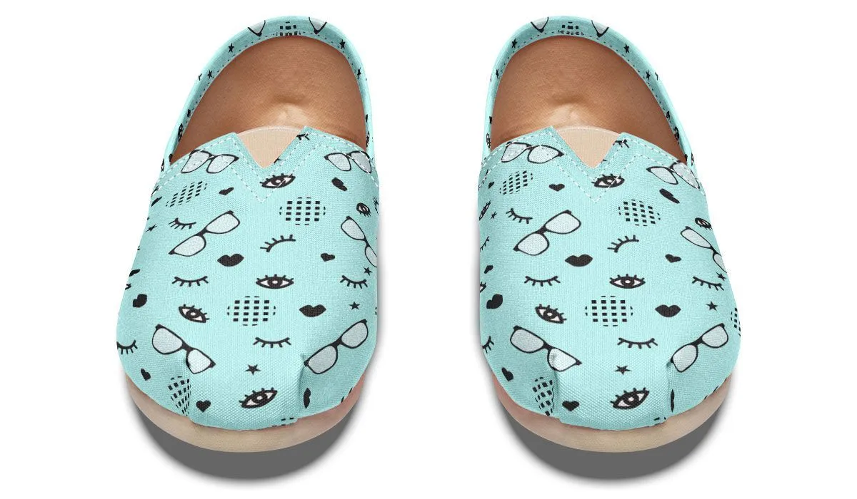 RX Eye Glasses Pattern Casual Shoes