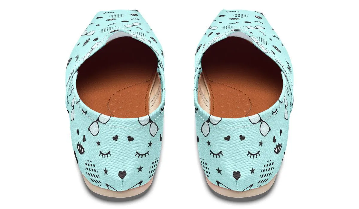 RX Eye Glasses Pattern Casual Shoes