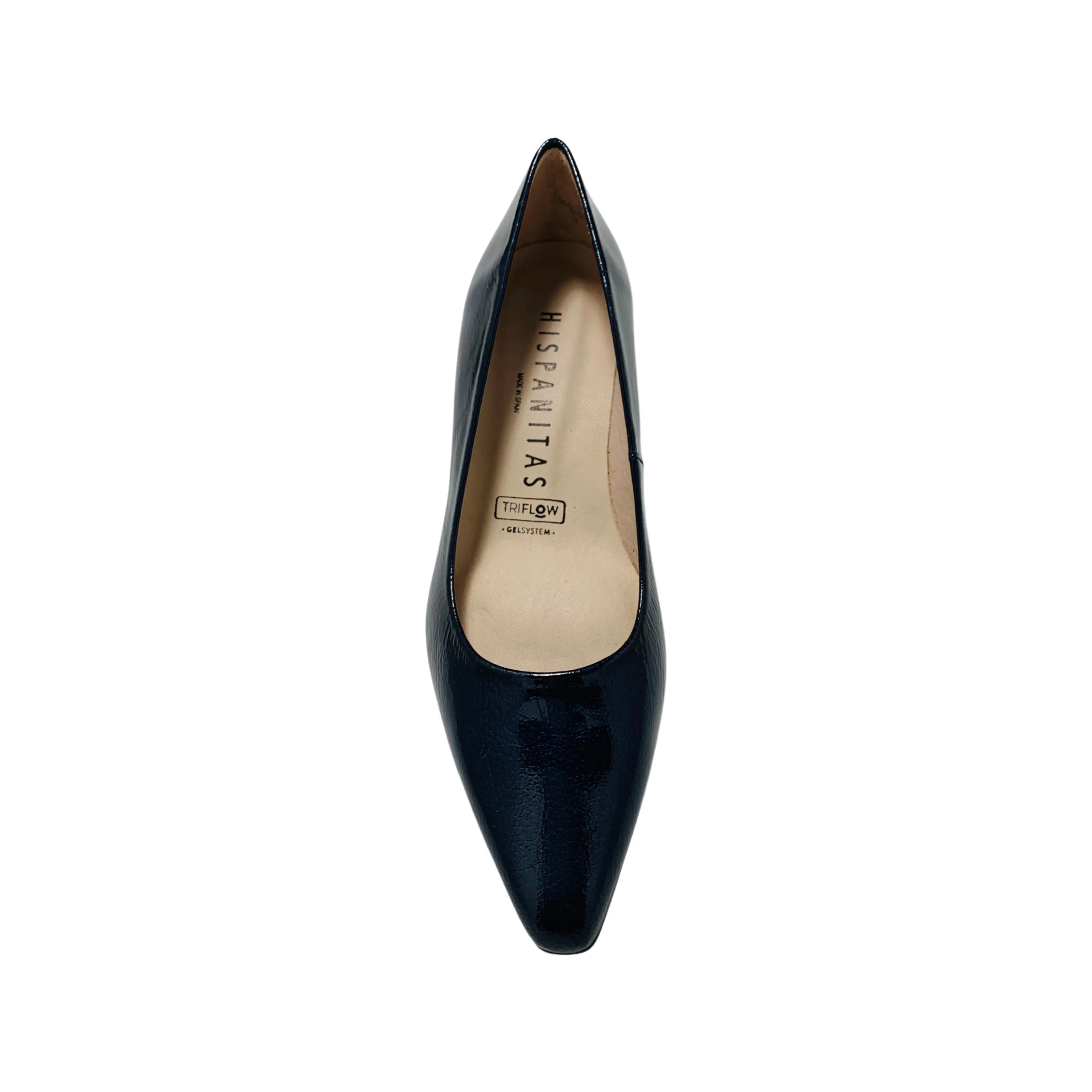 Sahara Ocean Blue Patent Pump