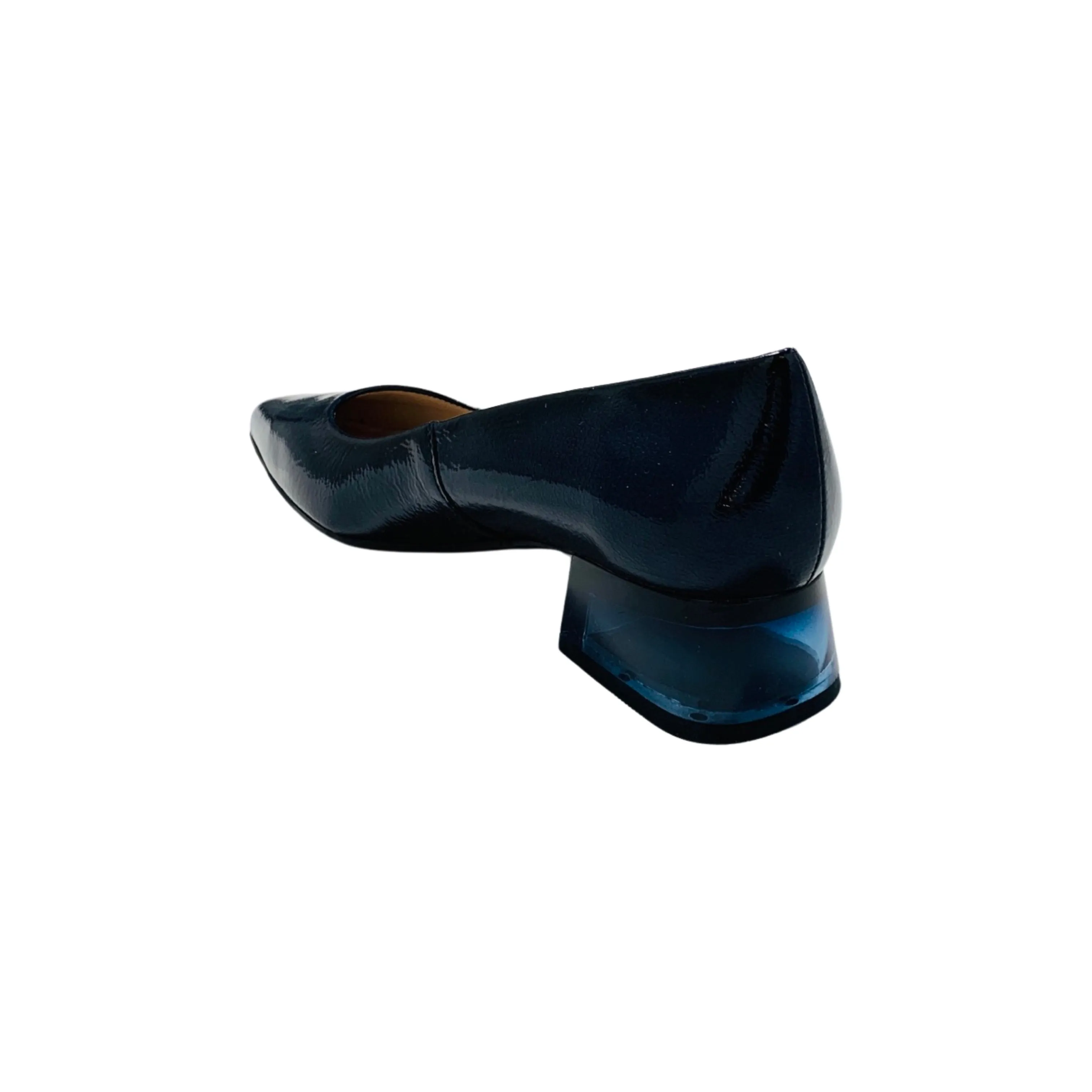 Sahara Ocean Blue Patent Pump