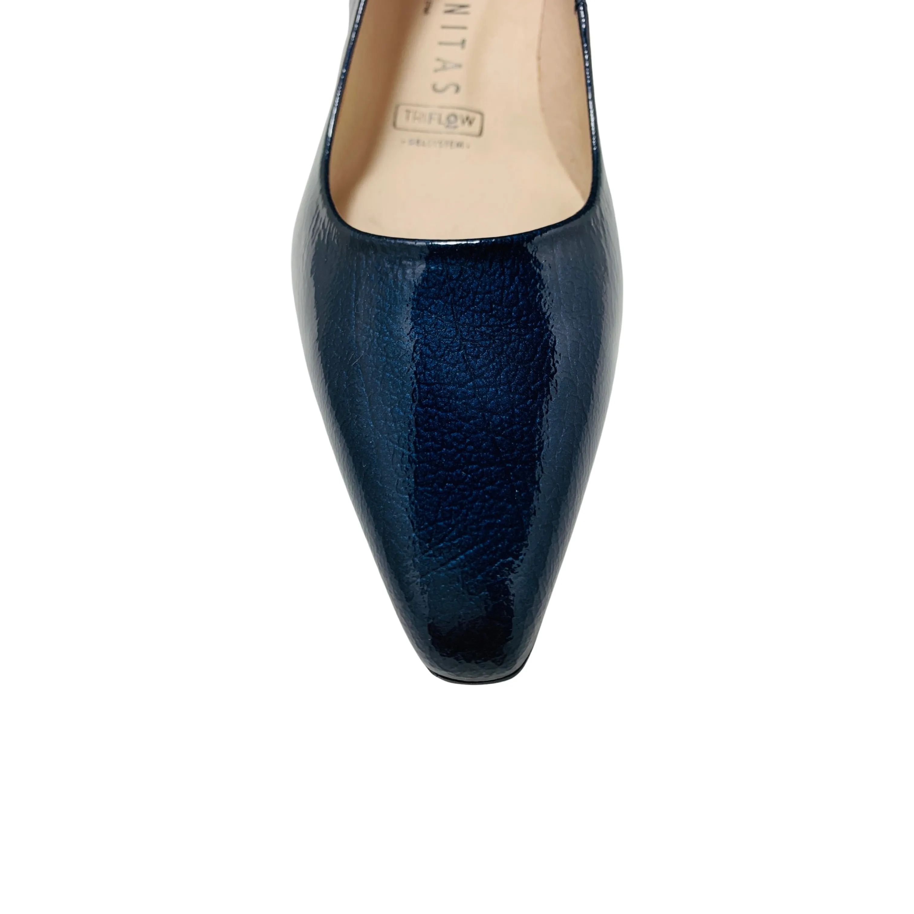 Sahara Ocean Blue Patent Pump