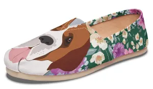 Saint Bernard Dog Portrait Casual Shoes