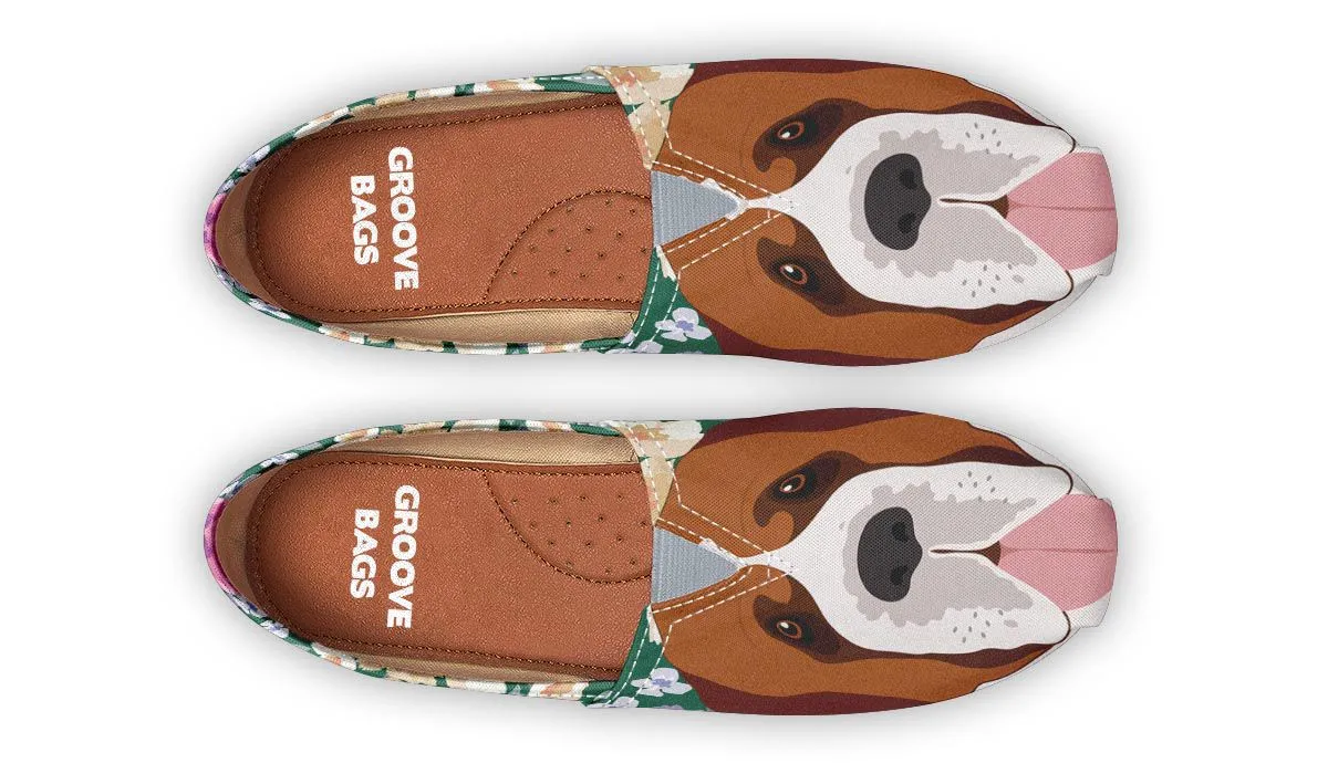Saint Bernard Dog Portrait Casual Shoes
