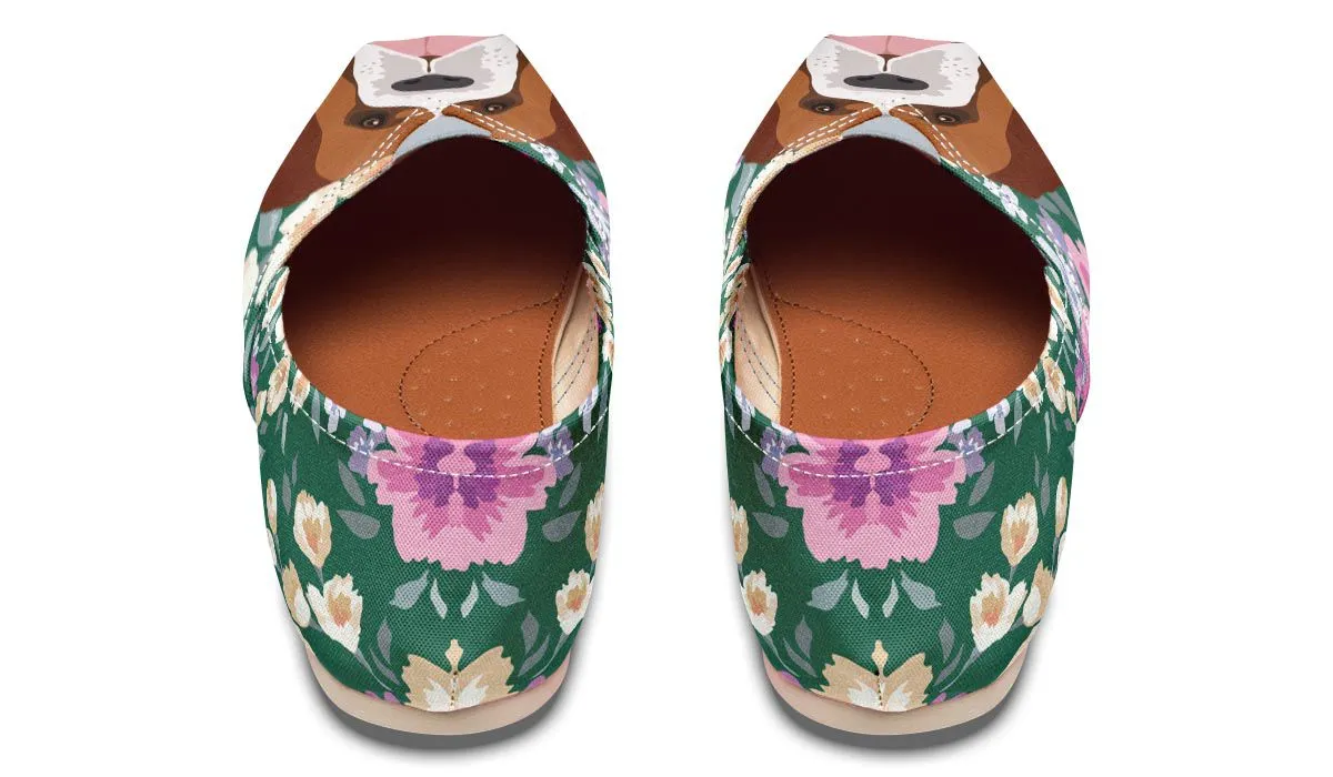 Saint Bernard Dog Portrait Casual Shoes