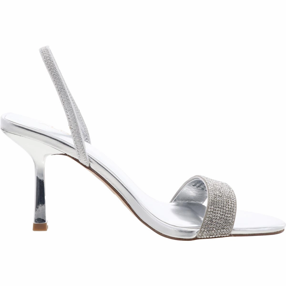 Saje Womens Embellished Textured Slingback Sandals