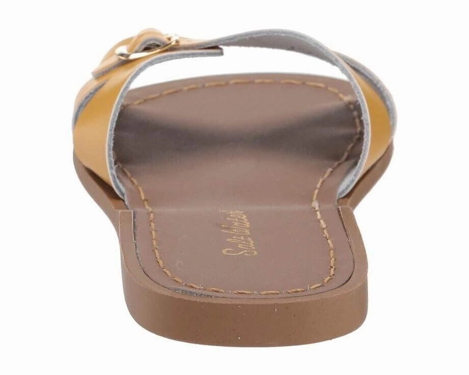 Salt Water Sandal by Hoy Shoes Classic Slide Girls US 9 Mustard Leather KHD933