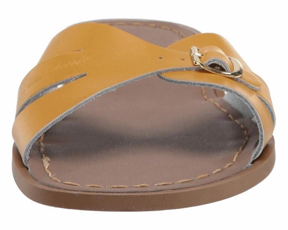 Salt Water Sandal by Hoy Shoes Classic Slide Girls US 9 Mustard Leather KHD933