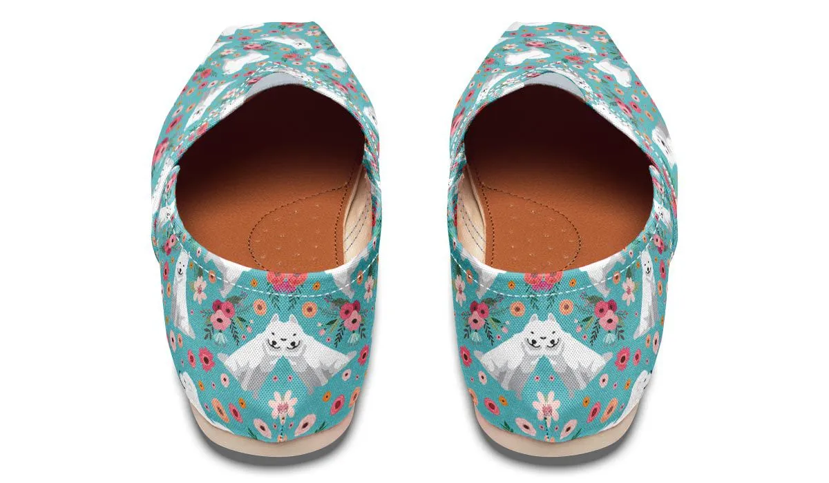 Samoyed Flower Casual Shoes