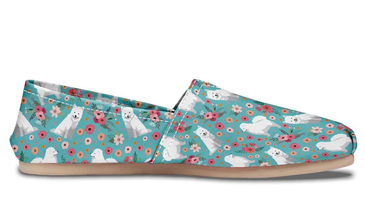 Samoyed Flower Casual Shoes