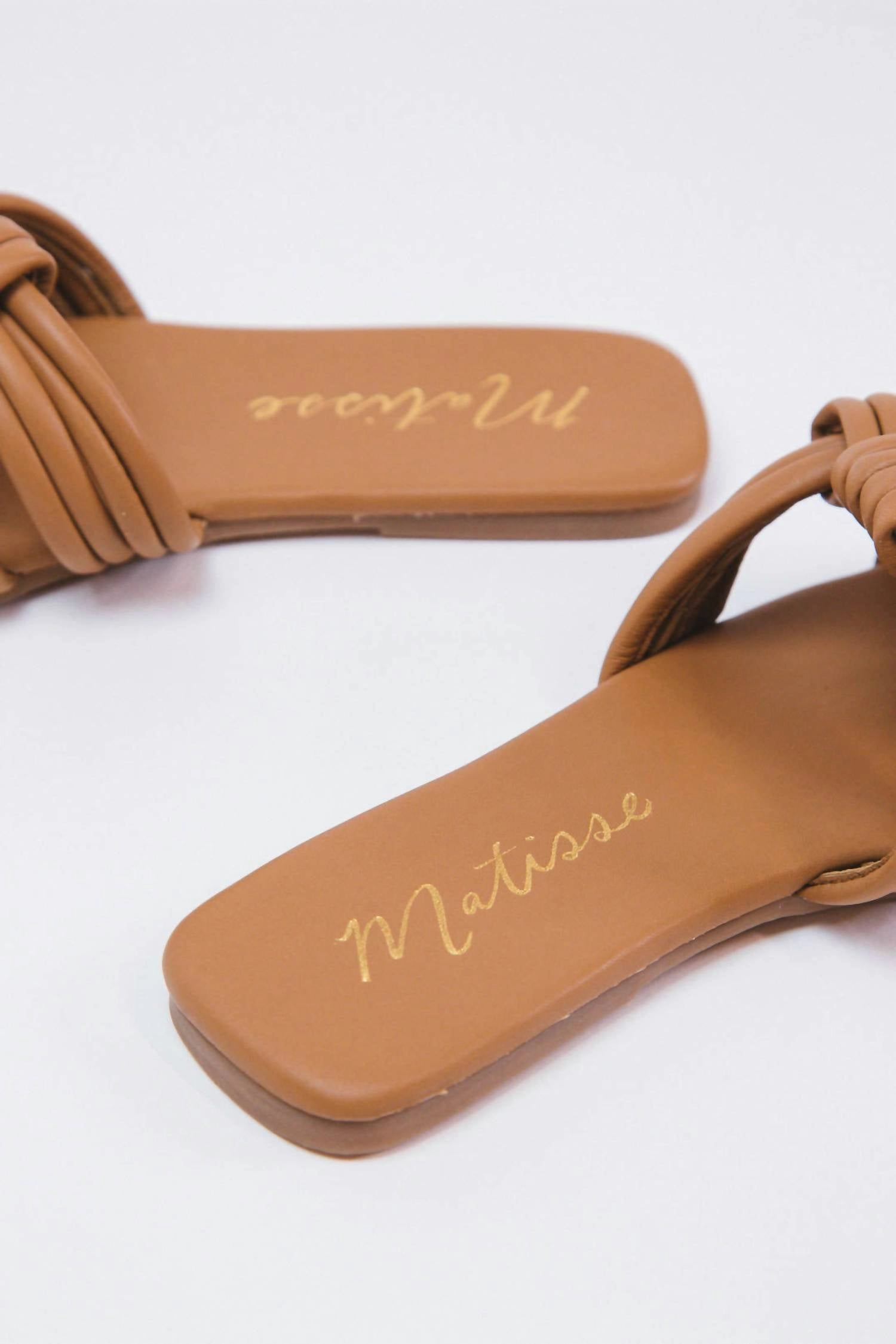 Samson Strappy Slide Sandal In Tan