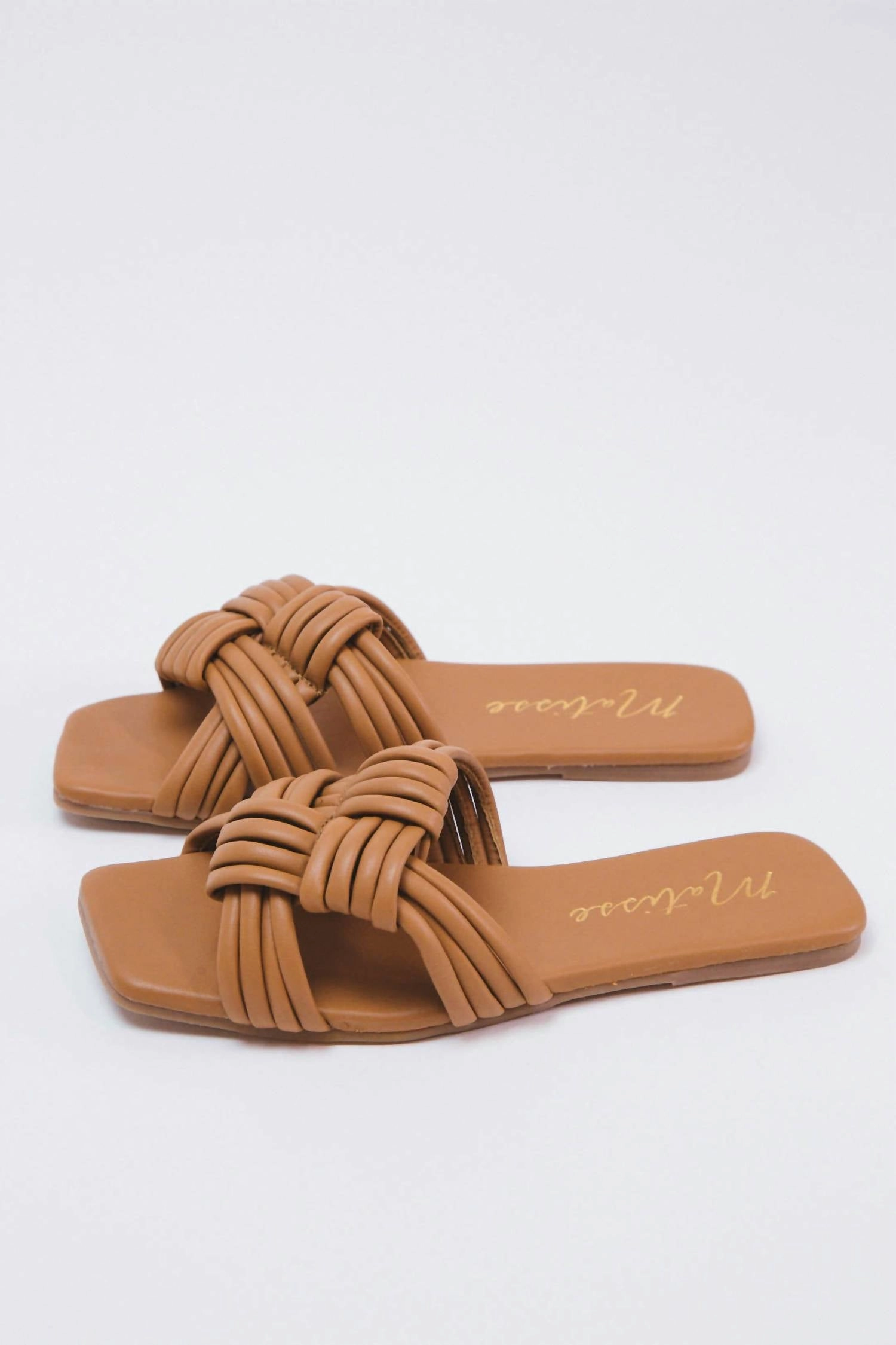 Samson Strappy Slide Sandal In Tan