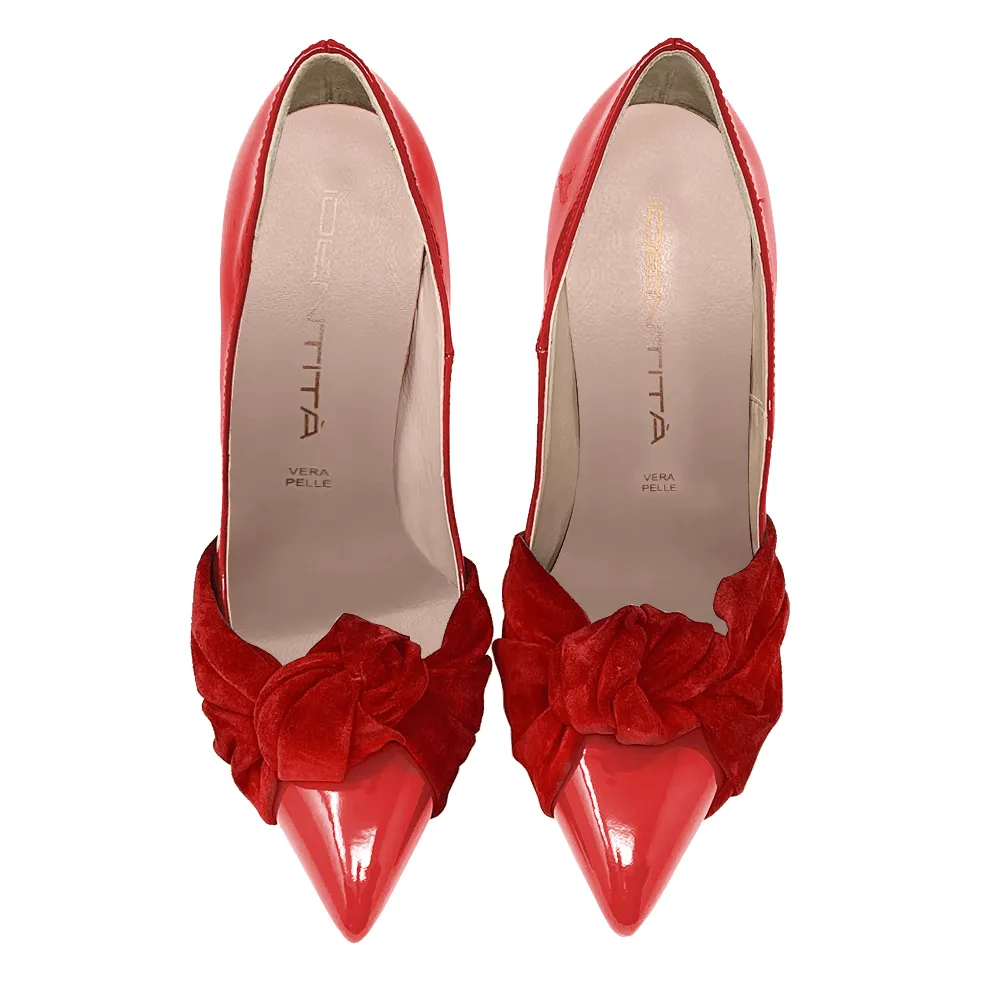 SARAH PATENT RED/RED