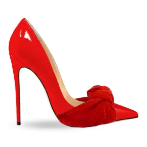 SARAH PATENT RED/RED