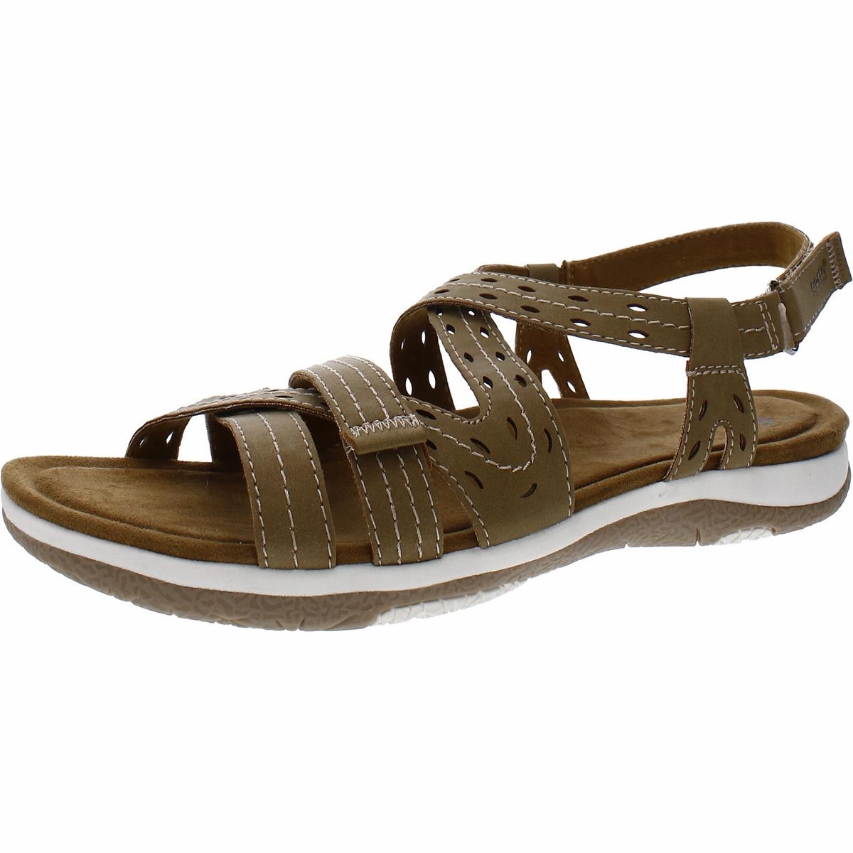 Sass 3 Womens Faux Leather Casual Strappy Sandals