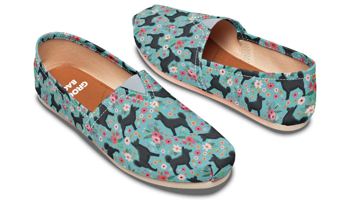 Schipperke Flower Casual Shoes
