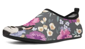 Schnauzer Dog Portrait Aqua Barefoot Shoes