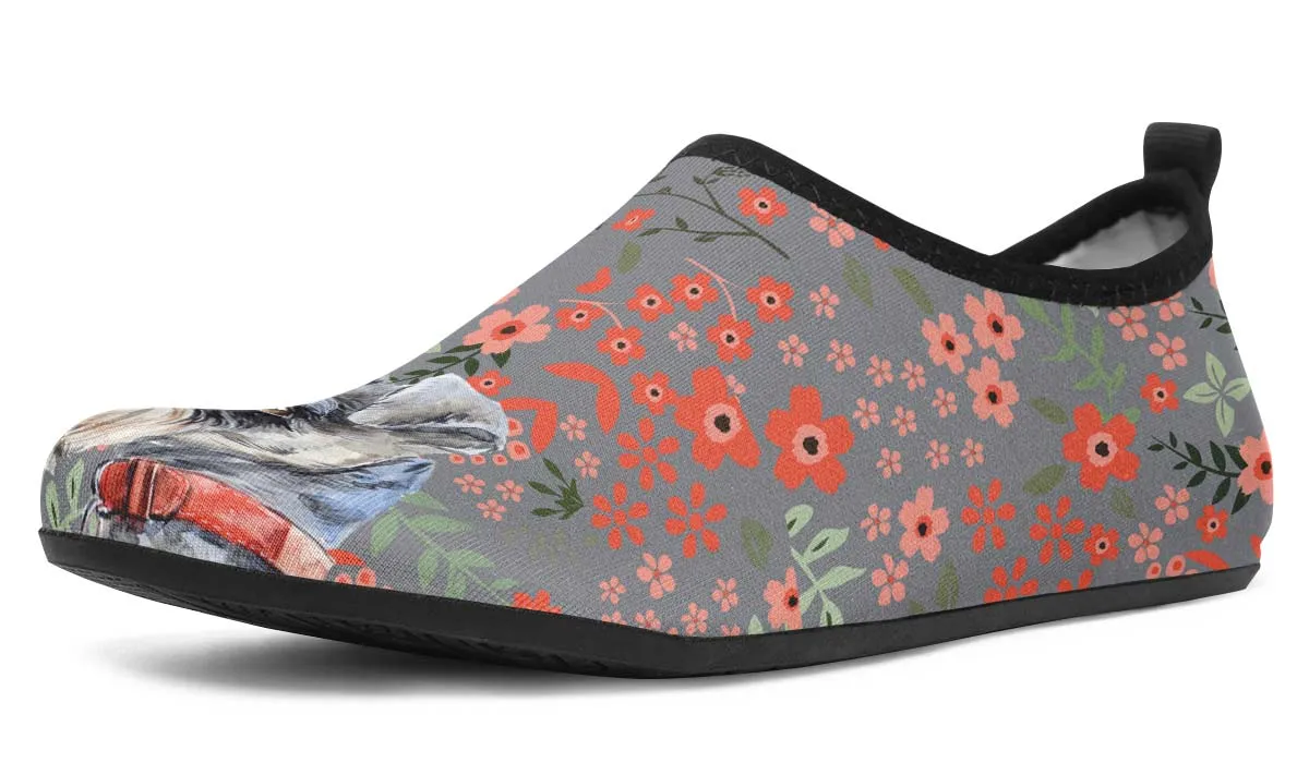 Schnauzer Sweetheart Aqua Barefoot Shoes