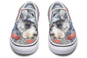 Schnauzer Sweetheart Slip-On Shoes