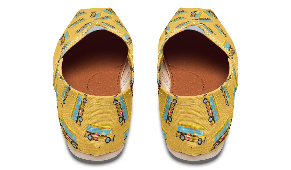 School Bus Pattern Casual Shoe
