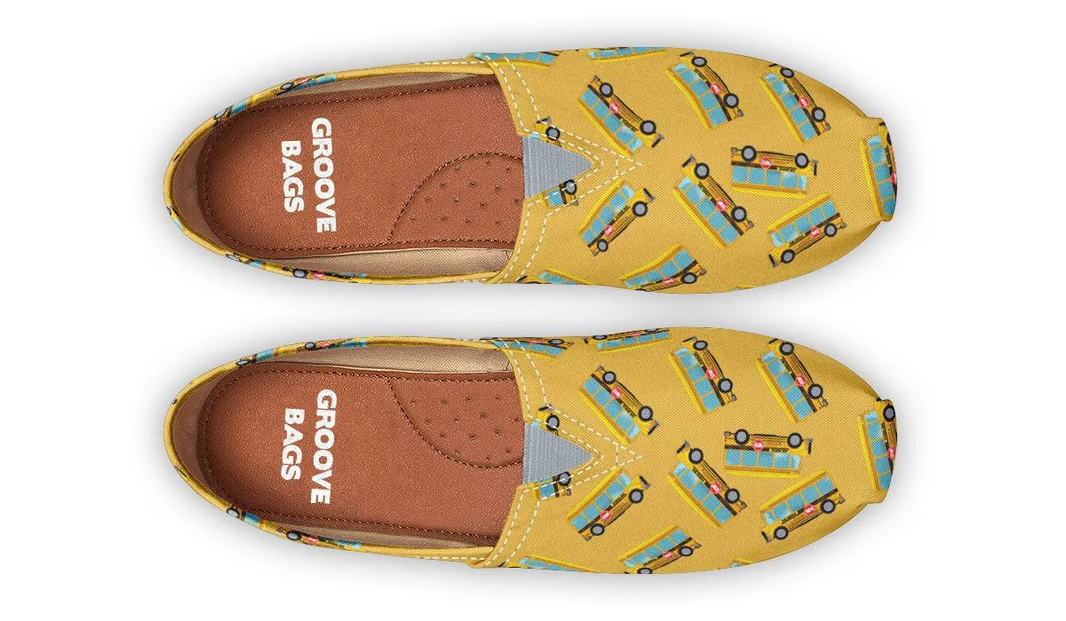 School Bus Pattern Casual Shoe