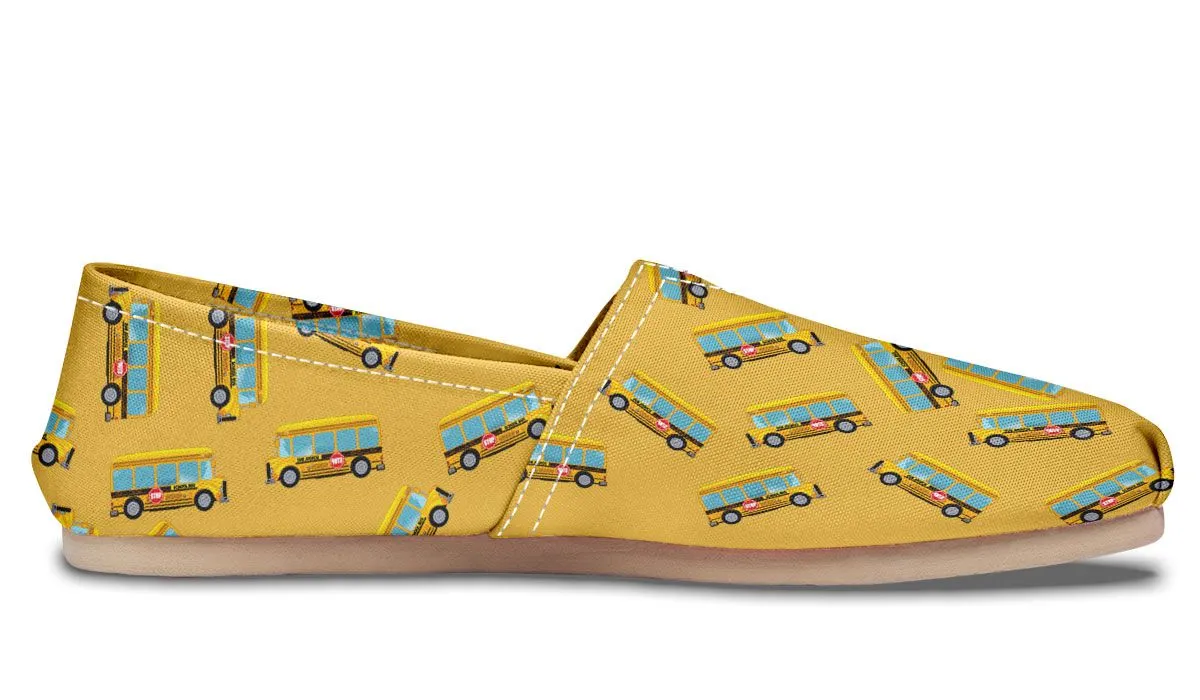 School Bus Pattern Casual Shoe
