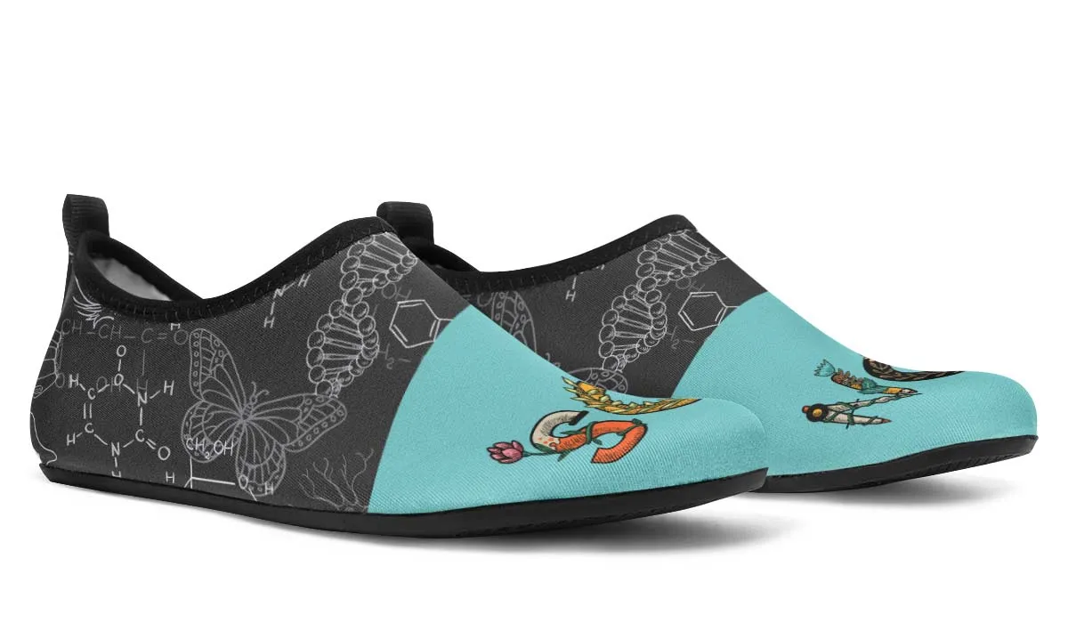 Science Foliage Aqua Barefoot Shoes