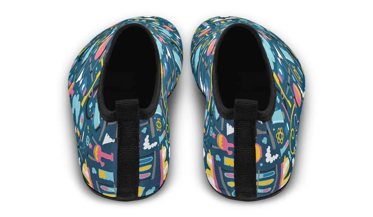 Science Lab Pattern Aqua Barefoot Shoes