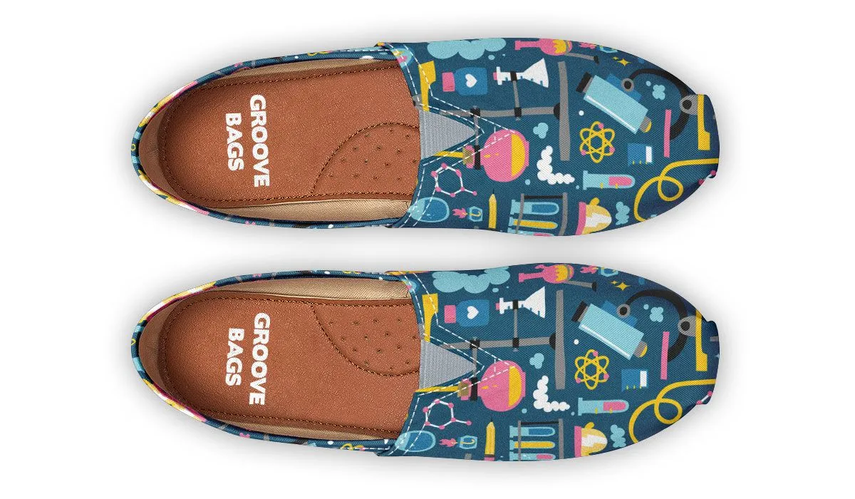 Science Lab Pattern Casual Shoes