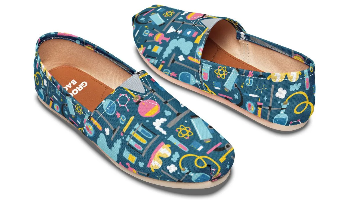 Science Lab Pattern Casual Shoes