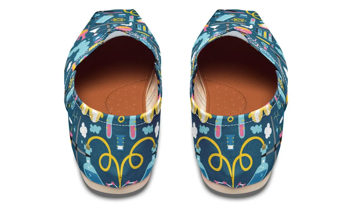 Science Lab Pattern Casual Shoes