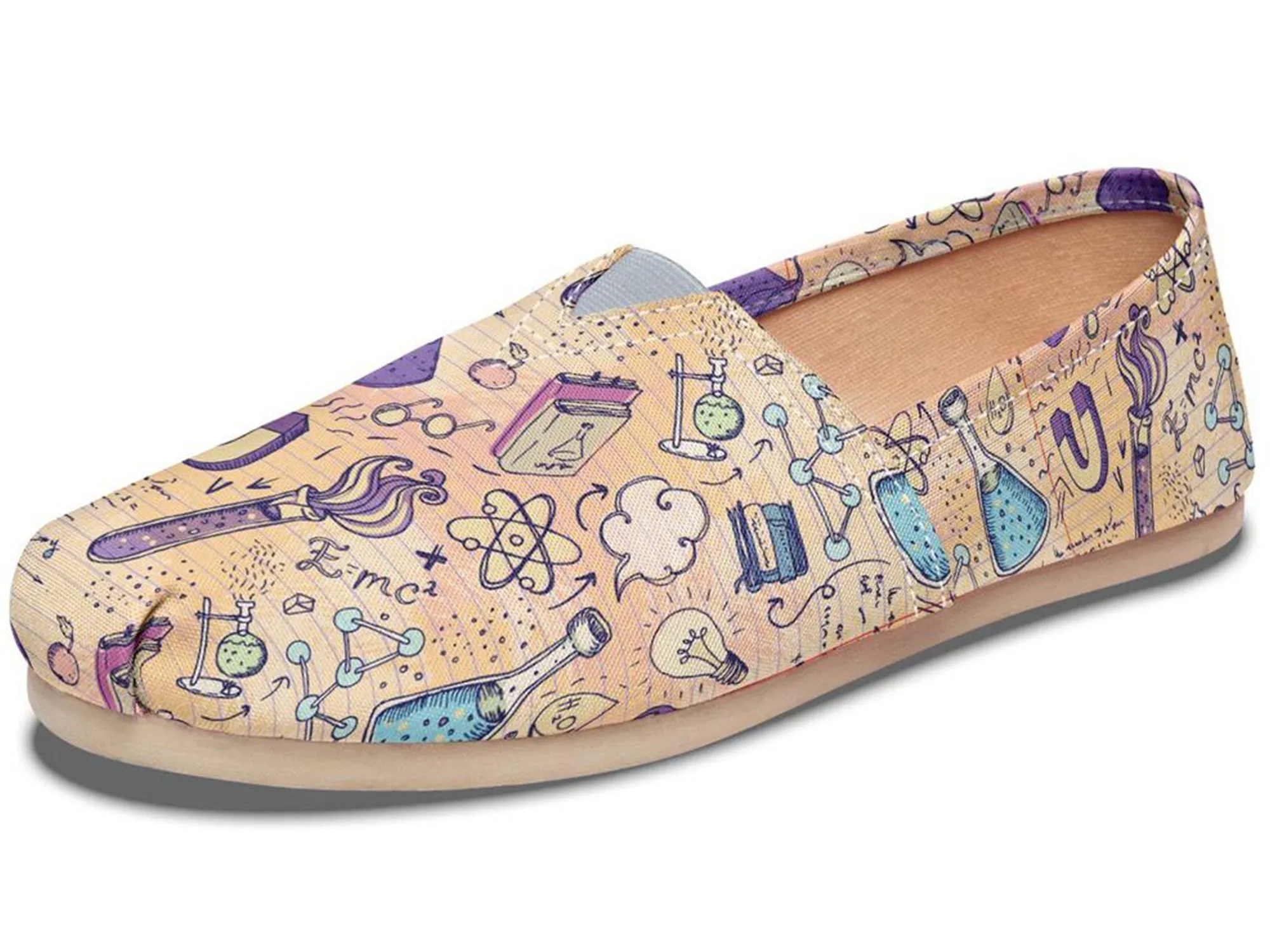 Science Lover Pattern Casual Shoes