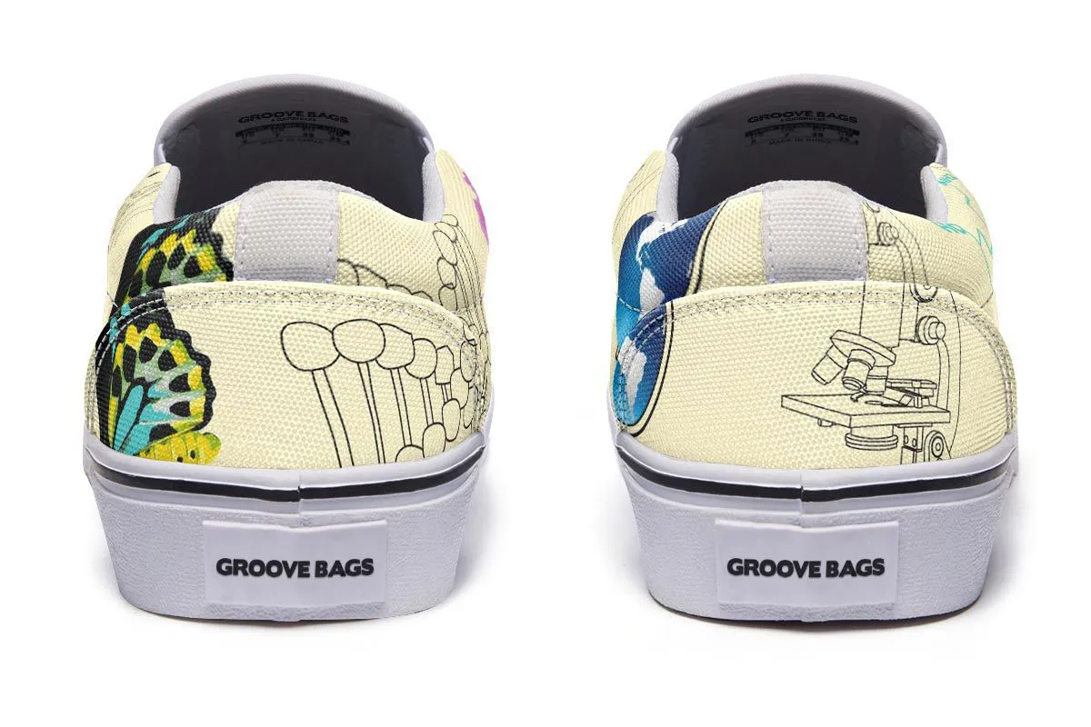 Science Map Slip-On Shoes