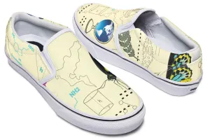 Science Map Slip-On Shoes