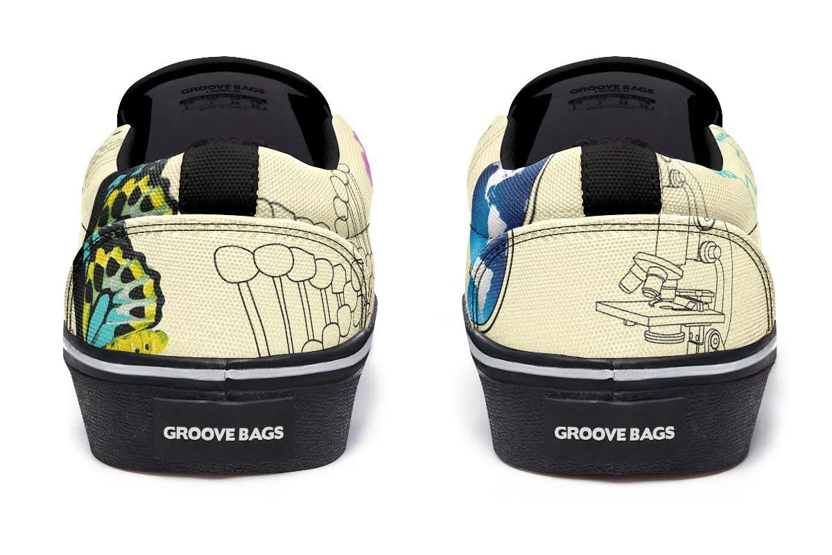 Science Map Slip-On Shoes