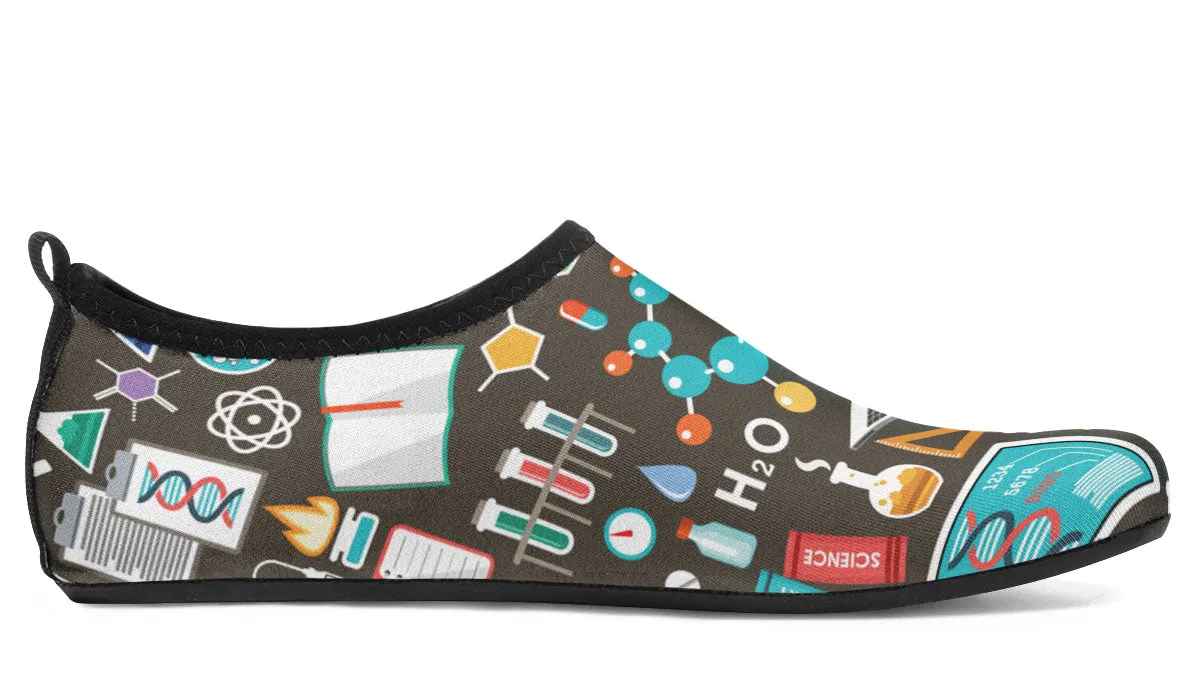 Science Pattern Aqua Barefoot Shoes