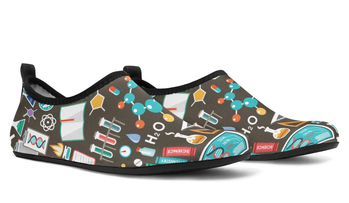 Science Pattern Aqua Barefoot Shoes