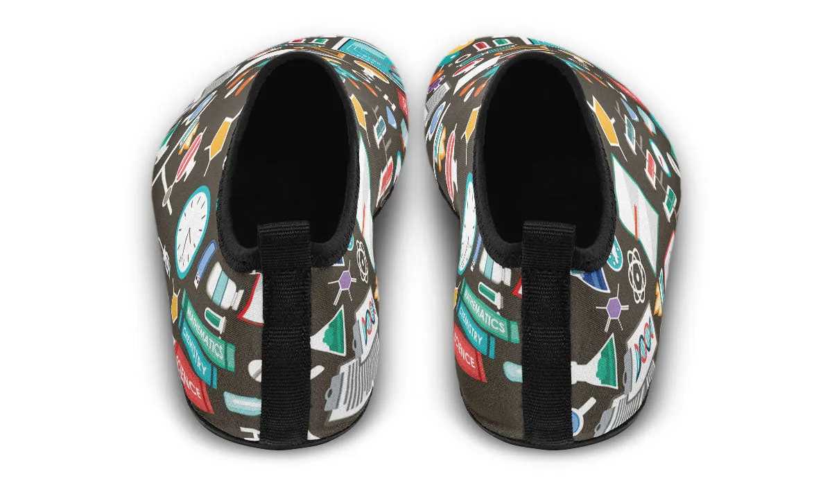Science Pattern Aqua Barefoot Shoes