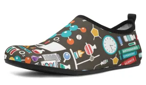 Science Pattern Aqua Barefoot Shoes