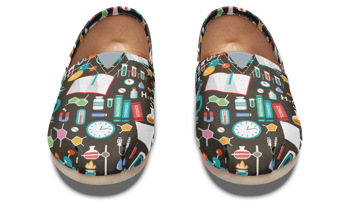 Science Pattern Casual Shoes
