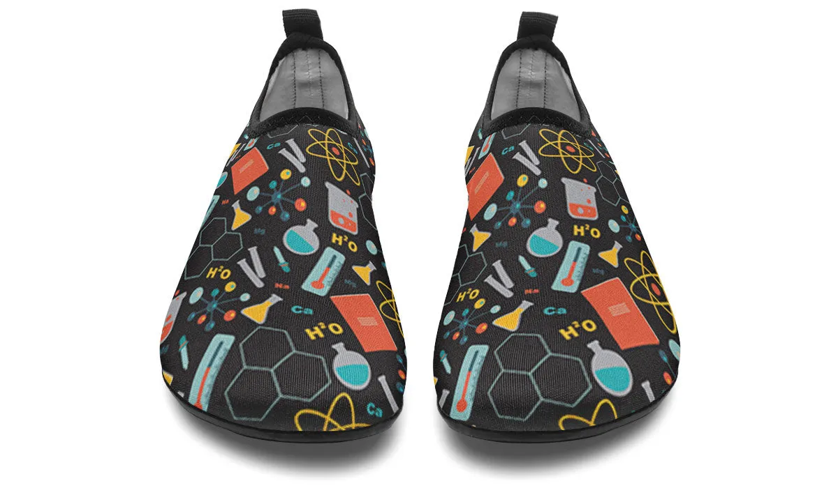 Scientist Pattern Aqua Barefoot Shoes