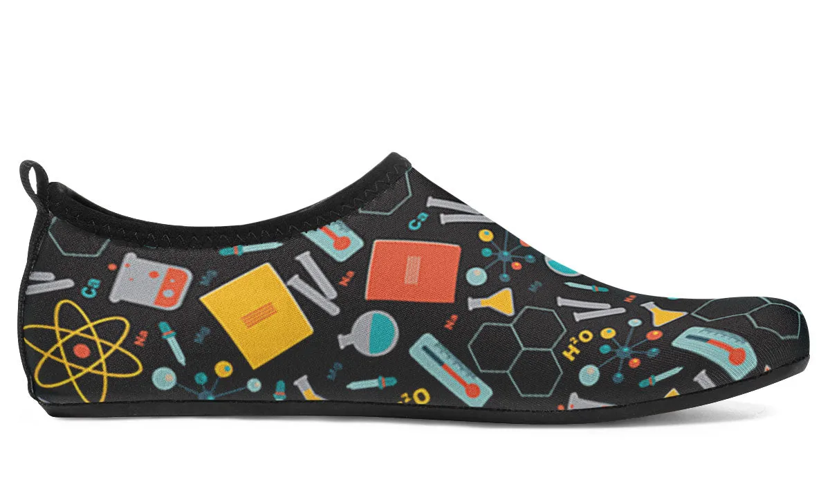 Scientist Pattern Aqua Barefoot Shoes