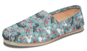 Scottish Terrier Flower Casual Shoes