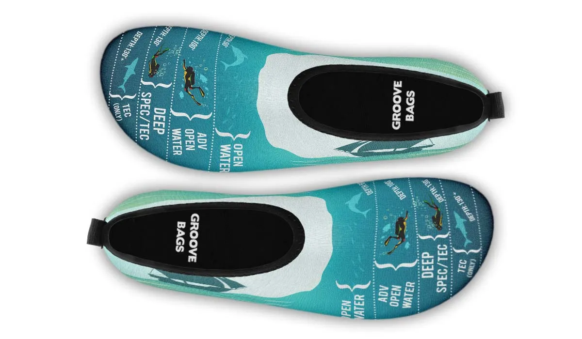Scuba Diving Diagram Aqua Barefoot Shoes