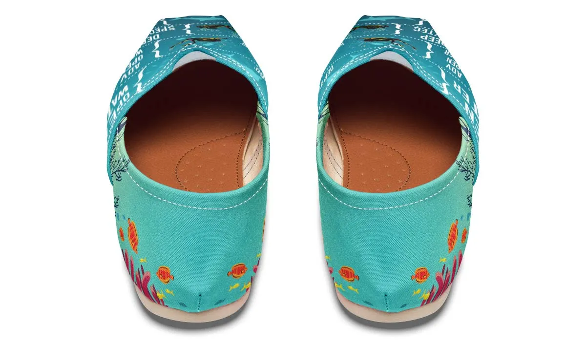 Scuba Diving Diagram Casual Shoes