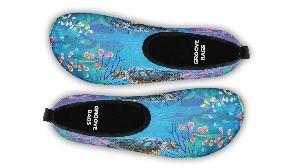 Sea Turtle Aqua Barefoot Shoes