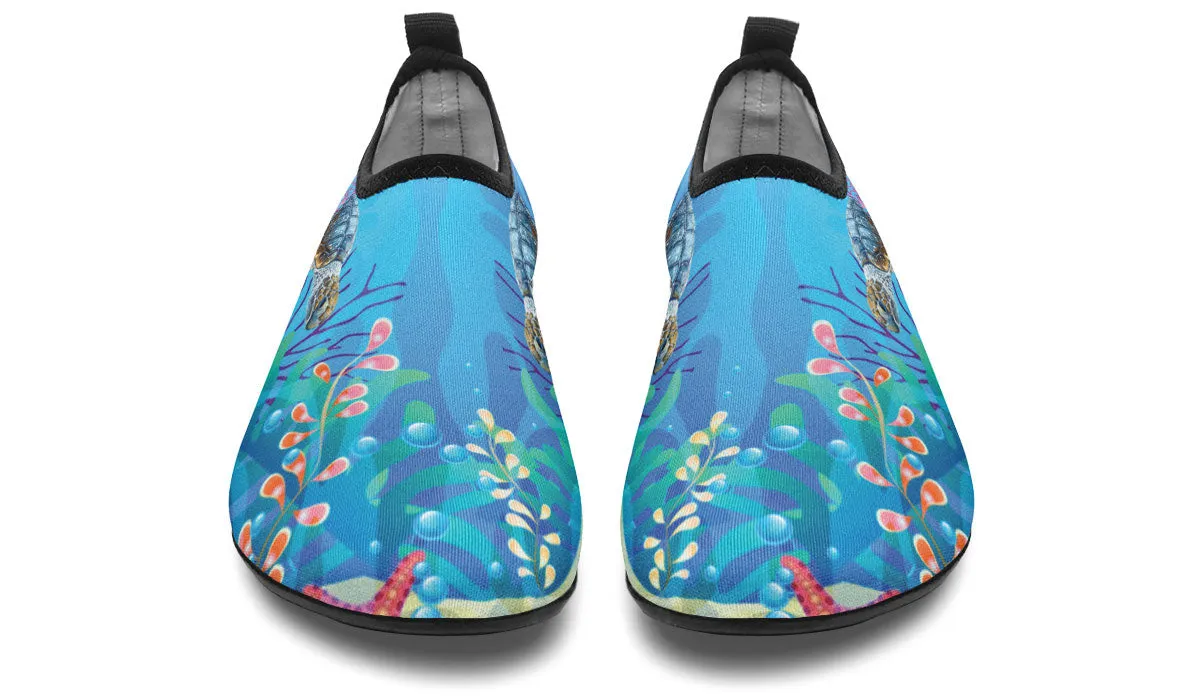 Sea Turtle Aqua Barefoot Shoes
